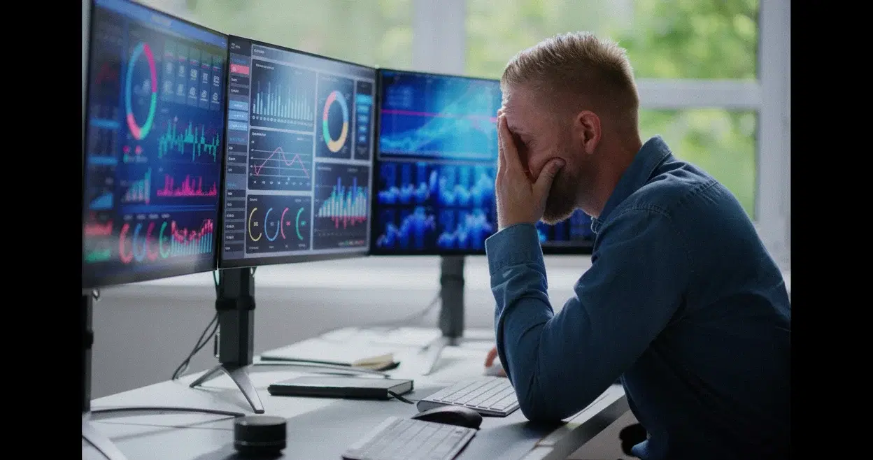 Operator overwhelmed by fragmented dashboards across multiple monitors