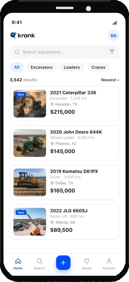 Krank Marketplace shown on laptop and mobile — mobile